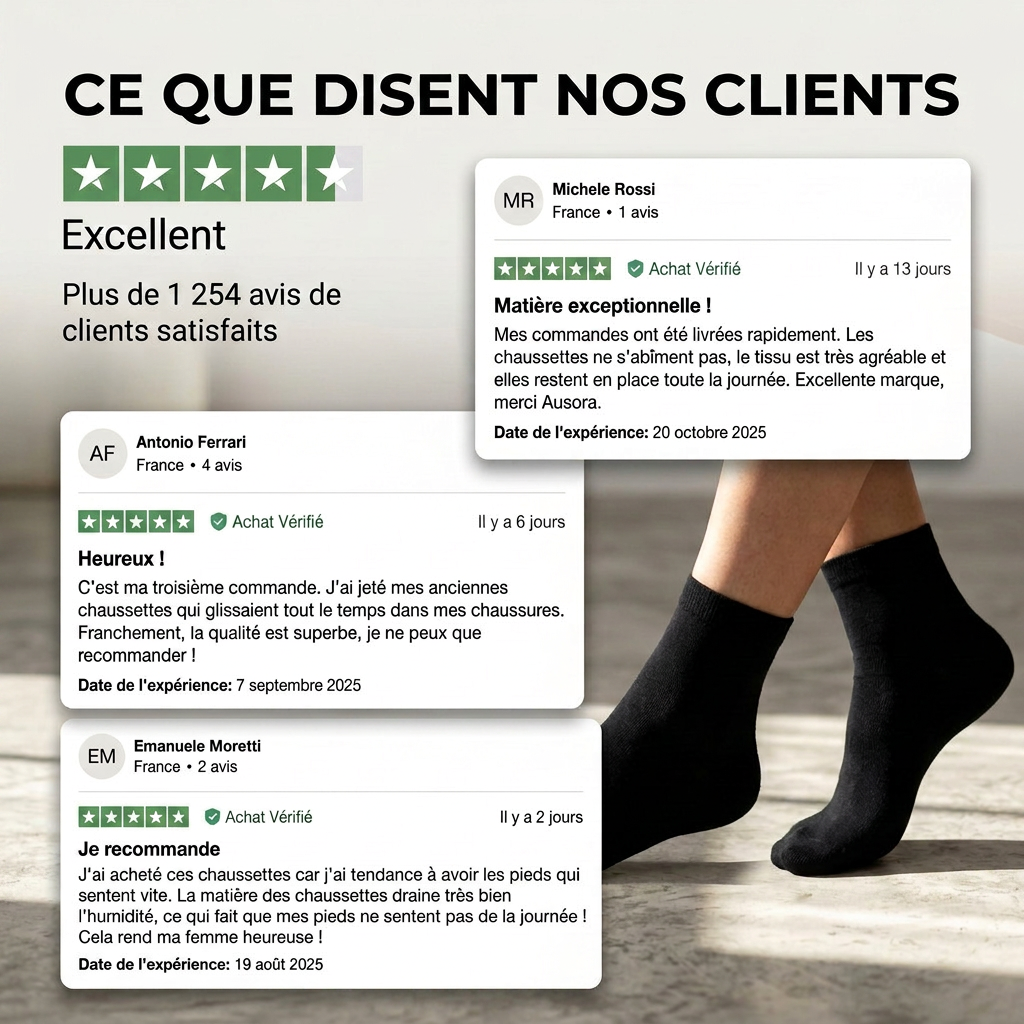 Chaussette en fibre de bambou
